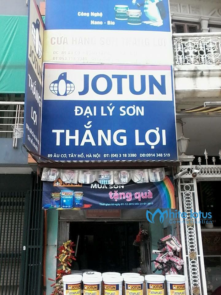 Bảng hiệu mặt tiền cửa hàng tại Thanh Xuân