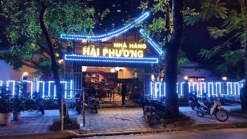 Mẫu biển nhà hàng tại Linh Đàm Hà Nội